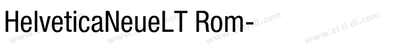 HelveticaNeueLT Rom字体转换